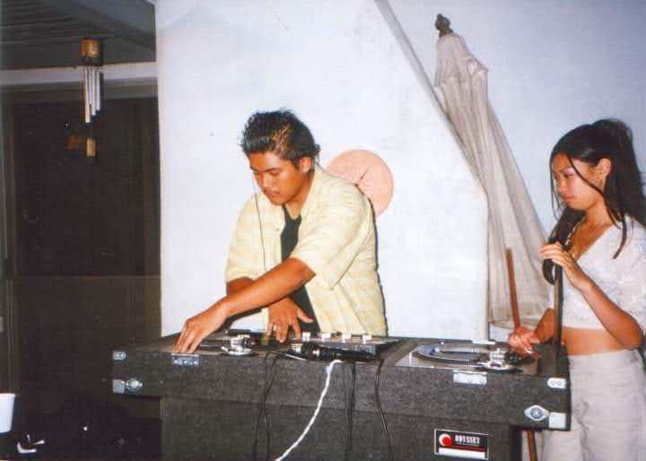 DJ U-Sho's earliest known DJ photo from 1996